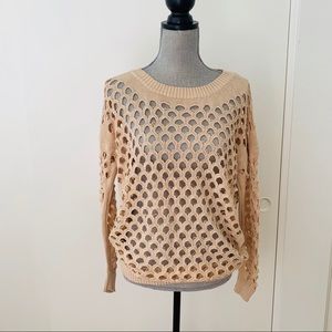Lumiere Fashionable Sweater Tan Color Sz L